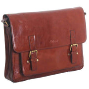 Ashwood Leather Chelsea Veg Tan Josh Satchel Bag - Chestnut