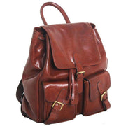 Ashwood Leather Chelsea Veg Tan Leather Rucksack - Chestnut