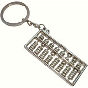 Bassin and Brown Abacus Key Ring - Silver