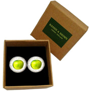 Bassin and Brown Apple Cufflinks - Green