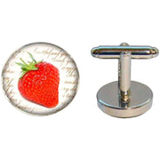 Bassin and Brown Strawberry Cufflinks - Red