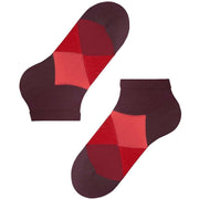 Burlington Clyde Sneaker Socks - Claret Red/Pink