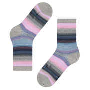 Burlington Stripe Socks - Light Grey