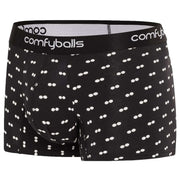 Comfyballs Cotton Regular Boxer - Black/White