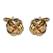 David Van Hagen Double Cord Cufflinks - Gold