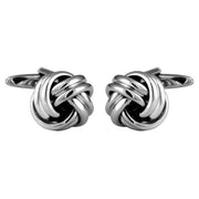 David Van Hagen Double Cord Cufflinks - Silver