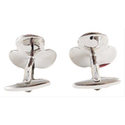 David Van Hagen Poppy Cufflinks - Red