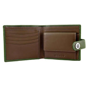 Dents Eden Security Billfold Wallet - Olive/English Tan