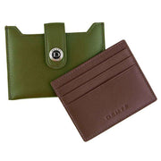 Dents Eden Security Card Holder - Olive/English Tan