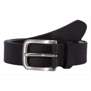 Dents Plain Leather Belt - Black