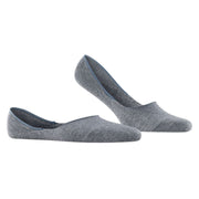 Falke Step Medium Cut No Show Box Socks - Light Grey Mel