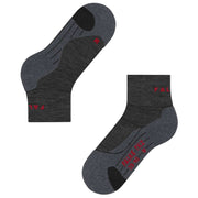 Falke TK2 Explore Short Socks - Asphalt Mel Grey