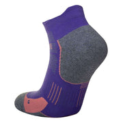 Hilly Supreme Socklet Med Socks - Plum/Grey Marl