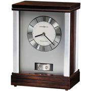 Howard Miller Gardner Mantel Clock - Dark Brown/Silver