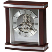 Howard Miller Templeton Tabletop Clock - Dark Brown/Silver