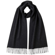 Johnstons of Elgin Plain Cashmere Scarf - Charcoal