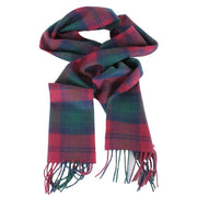 Locharron of Scotland Bowhill Lindsay Modern Lambswool Scarf - Burgundy