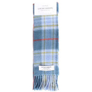 Locharron of Scotland Musselburgh Lambswool Scarf - Blue/White/Yellow