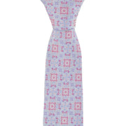 Michelsons of London Linking Medallion Silk Tie - Pink