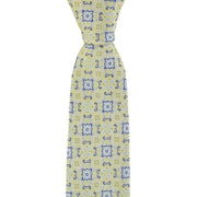 Michelsons of London Linking Medallion Silk Tie - Yellow