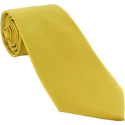 Michelsons of London Plain Ployester Tie - Gold