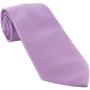 Michelsons of London Plain Ployester Tie - Lilac