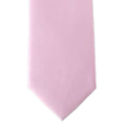 Michelsons of London Plain Polyester Pocket Square and Tie Set - Pink