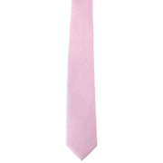 Michelsons of London Plain Polyester Pocket Square and Tie Set - Pink