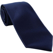 Michelsons of London Plain Rib Polyester Tie - Navy