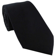 Michelsons of London Plain Silk Tie - Black