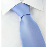 Michelsons of London Plain Twill Silk Tie - Light Blue