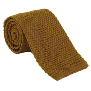 Michelsons of London Silk Knitted Tie - Gold