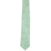 Michelsons of London Spring Paisley Silk Tie - Green