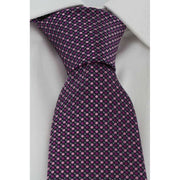 Michelsons of London Vibrant Spot Silk Tie - Pink