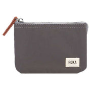 Roka Carnaby Small Sustainable Taslon Wallet - Pewter Grey