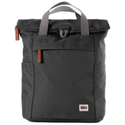 Roka Finchley A Small Sustainable Canvas Backpack - Carbon Grey