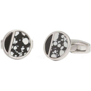 Simon Carter Onyx and Obsidian Eclipse Cufflinks - Silver/Black