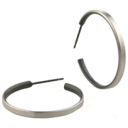 Ti2 Titanium Medium Hoop Earrings - Black